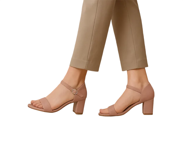 Blush Grace Block Heels D32-52