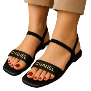 Chanel Elegance Black Flats D23-53