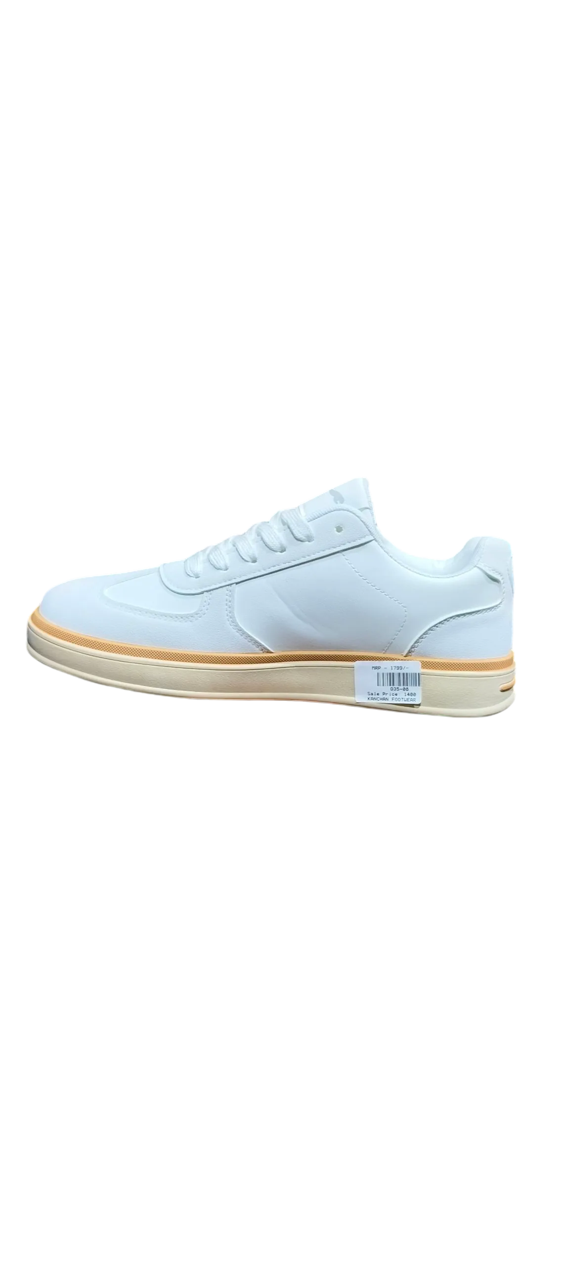 White Casual Street Sneakers D35-08 - Image 3