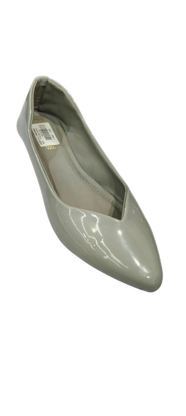 Glossy Duo-Tone Pointed-Toe Flats D17-24 - Image 3