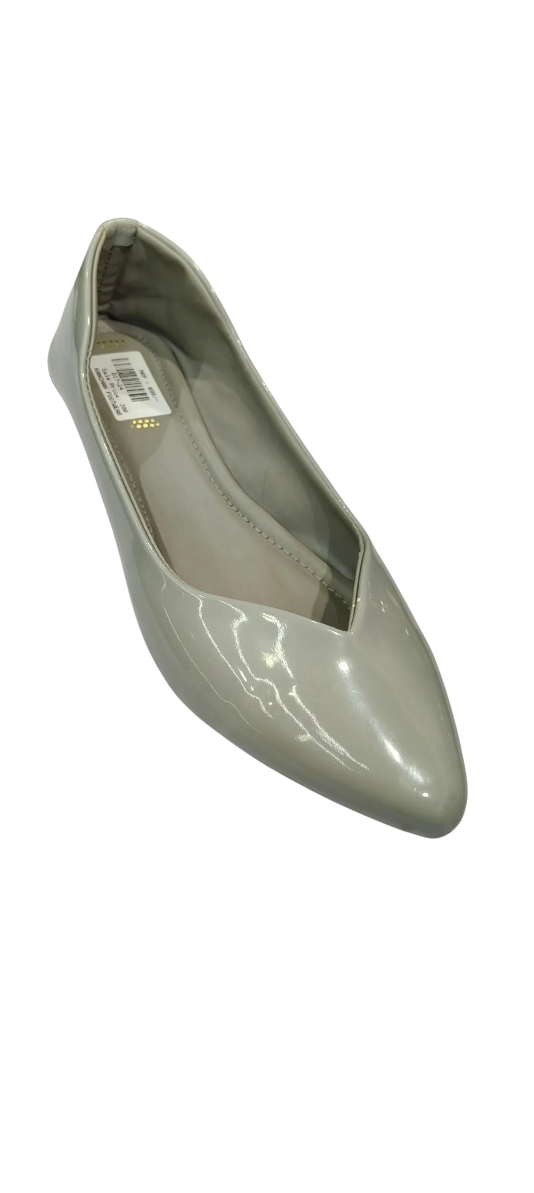 Glossy Duo-Tone Pointed-Toe Flats D17-24 - Image 3