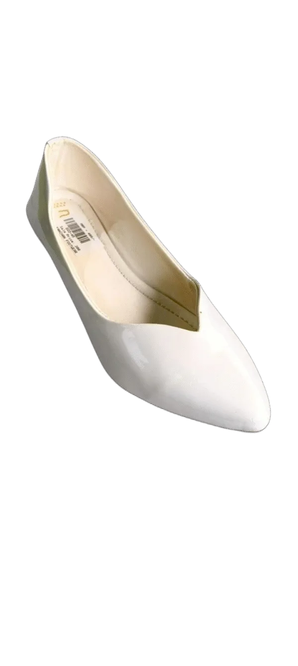 Glossy Duo-Tone Pointed-Toe Flats D17-24 - Image 2