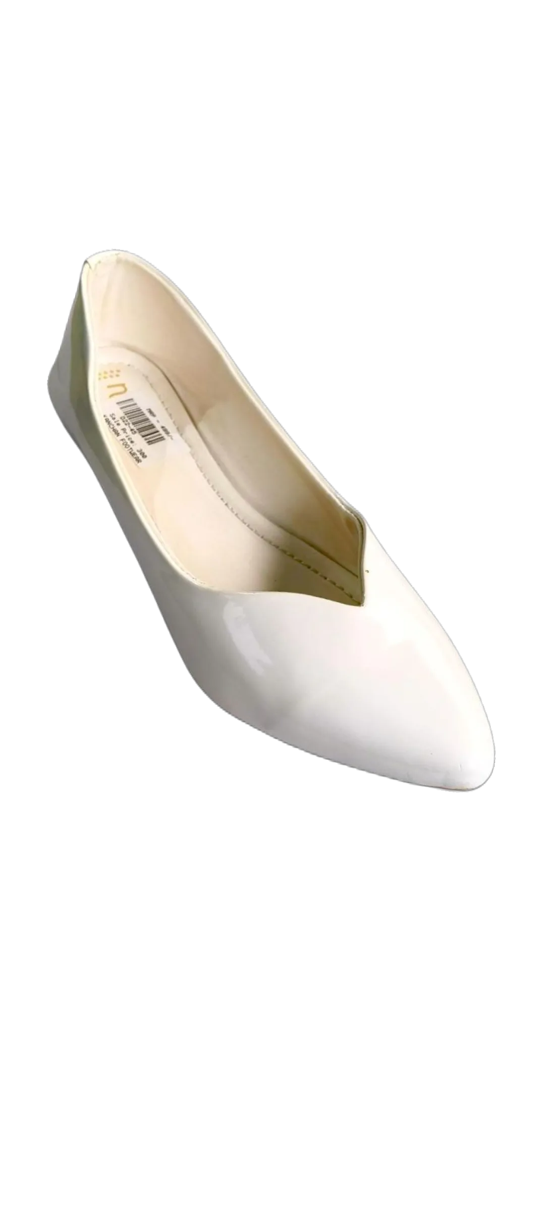 Glossy Duo-Tone Pointed-Toe Flats D17-24 - Image 2