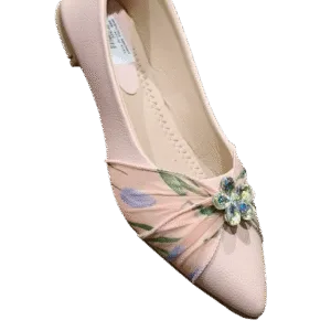 Floral Crystal Embellished Ballerina D35-58