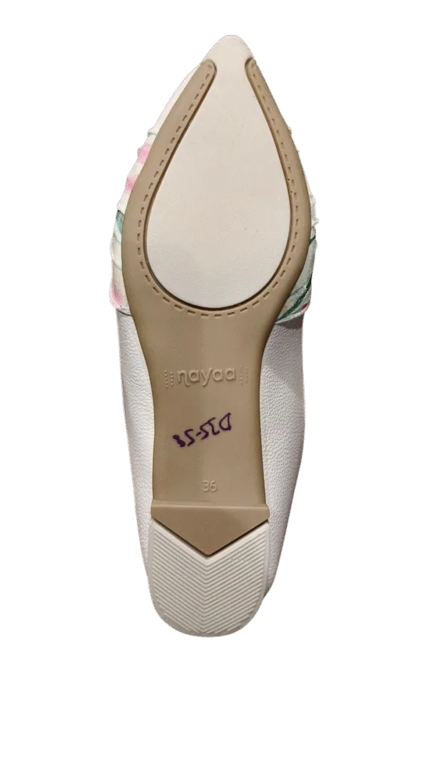 Floral Crystal Embellished Ballerina   D35-58 - Image 4