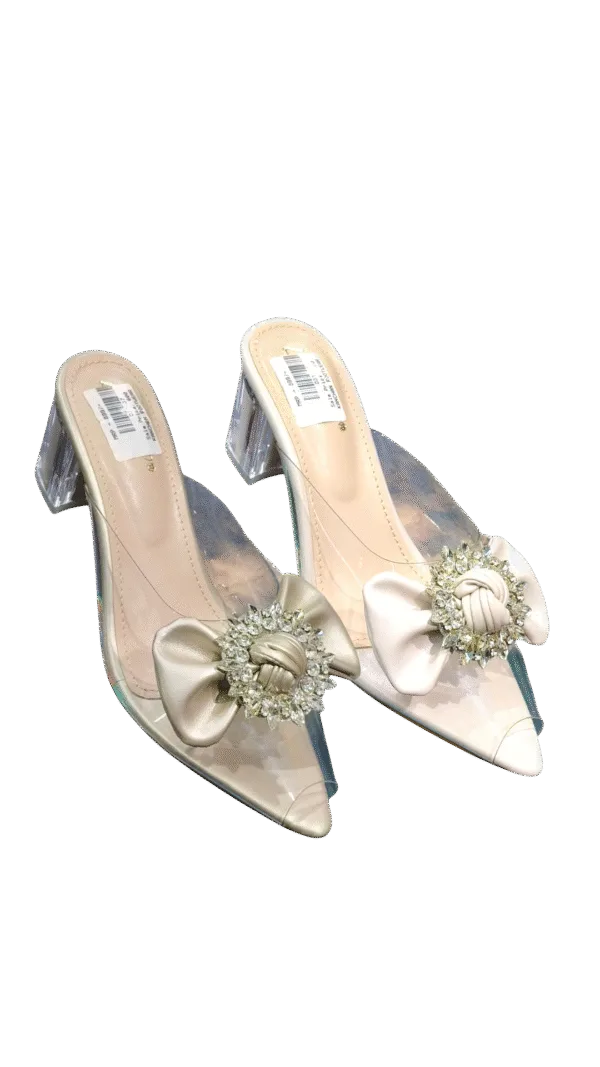 BLOCK HEEL TRANSPERANT TIE D33-37 - Image 2