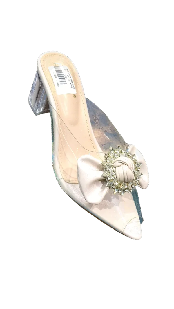 BLOCK HEEL TRANSPERANT TIE D33-37 - Image 4
