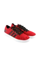 Red & Black Striped Athletic Sneakers ADIDAS FIRST COPY ART - NEO 2