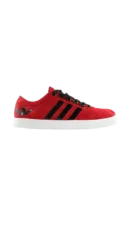 Red & Black Striped Athletic Sneakers ADIDAS FIRST COPY ART - NEO 2