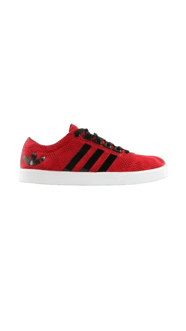 Red & Black Striped Athletic Sneakers ADIDAS FIRST COPY ART - NEO 2 - Image 3
