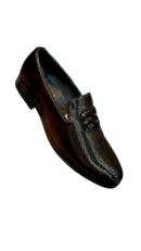 Black Textured Monogram Loafers
ART - D26-37