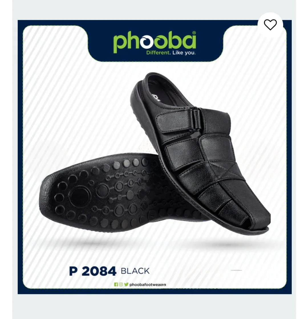Elite Black Comfort Sandals 👞
 ART - 2084