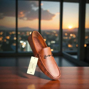 Tan Horsebit Leather Loafers ART - D32-04