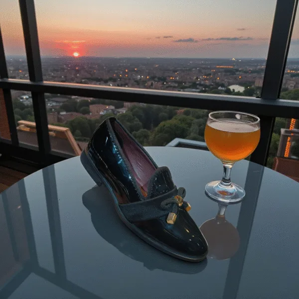 Black Patent Tassel Loafers ART - D31-12