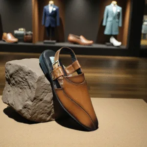Classic Tan Leather Peshawari Sandals ART - D21-131