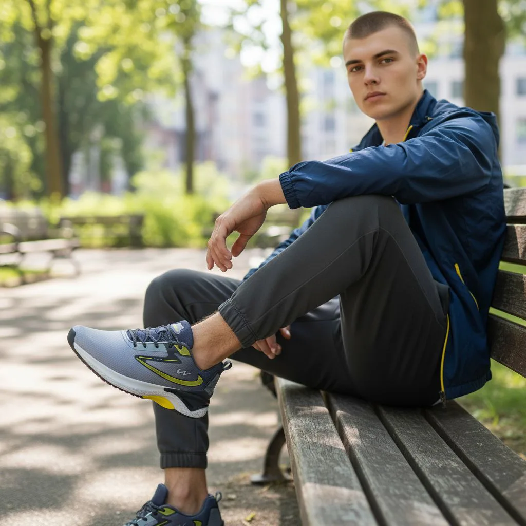 CAMPUS Grey Men's Running Shoes ART - VESPER - Image 2