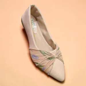 Floral Crystal Embellished Ballerina D35-58