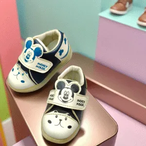 Mickey Mouse Kids Casual Shoes – Navy & White art - g4-02