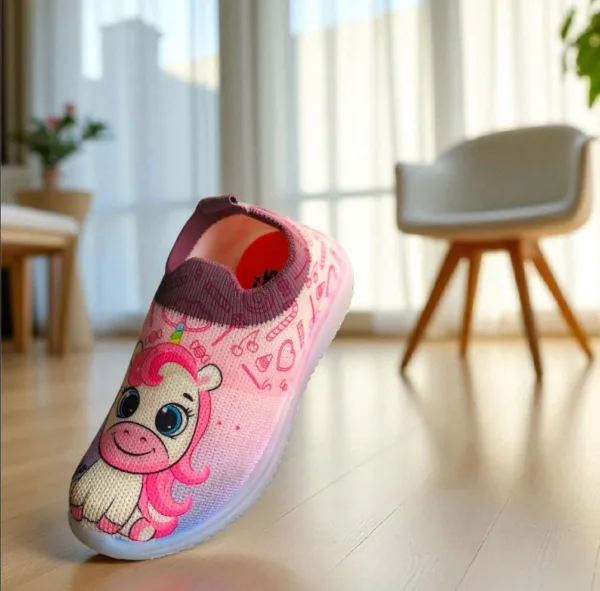 Magical Unicorn Kids Slip-On Shoes art - teddy 2