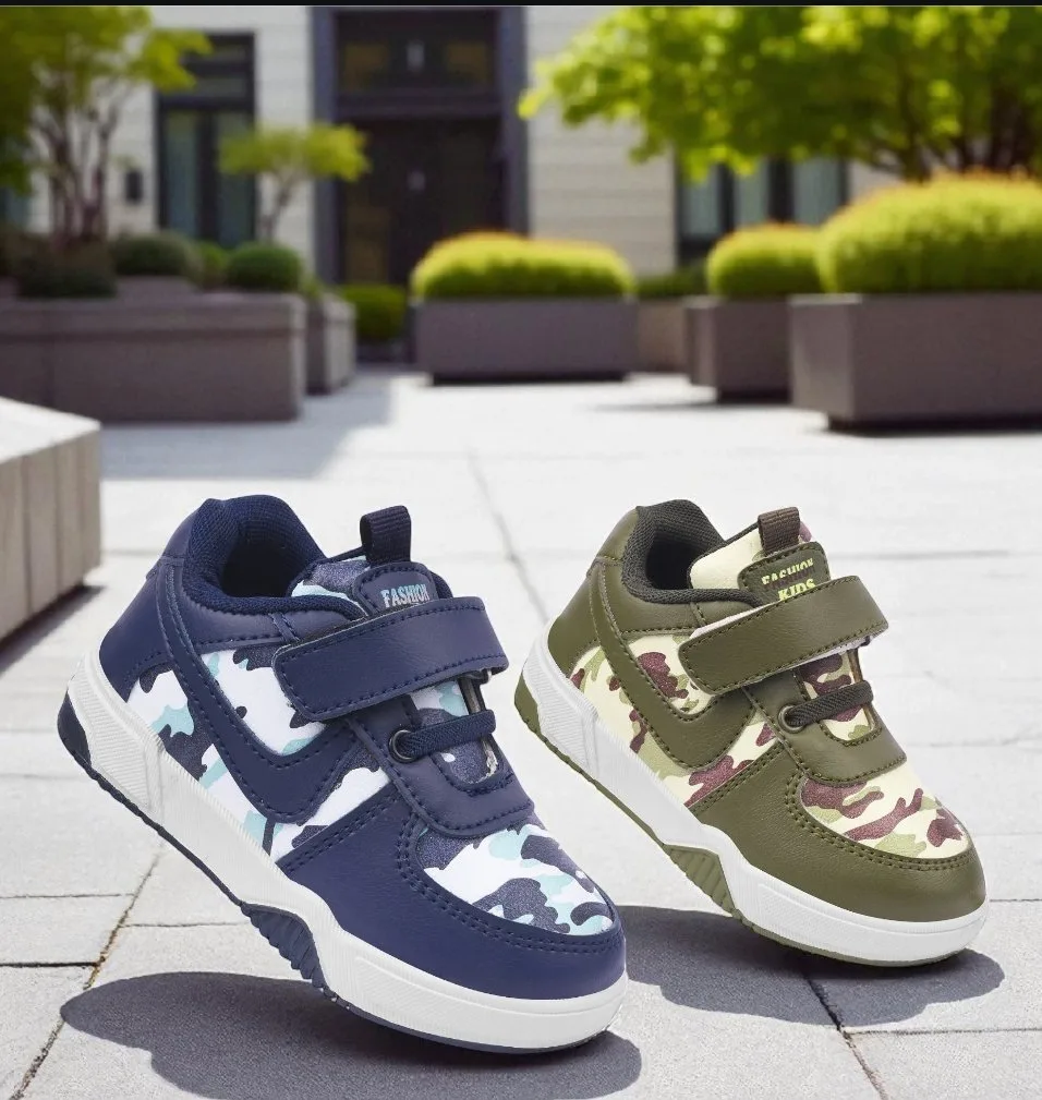 UrbanCamo Kids Sneakers (Blue & Green Edition) ART - dc 5