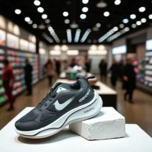 Guidea ZoomX Running Sneakers – Black & White ART - steelmen