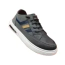 Kids Trendy Stripes Sneakers – Black & Grey Variants ART - fashion