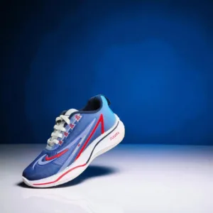 Kids Blue & Red Running Sneakers art - steelmen 5