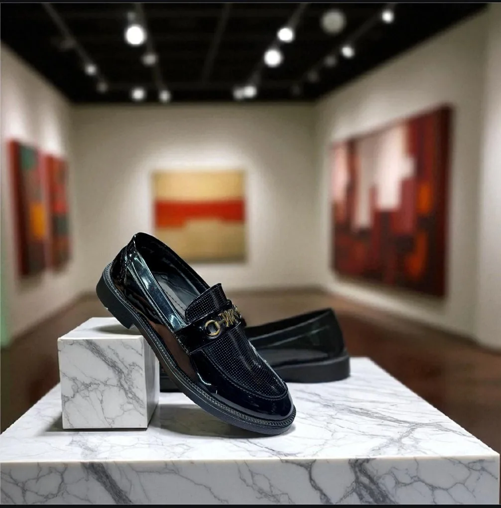 Kids Glossy Designer Loafers ART - d23-111