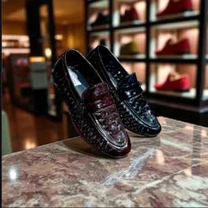 Kids Glossy Party Loafers ART - D21-86