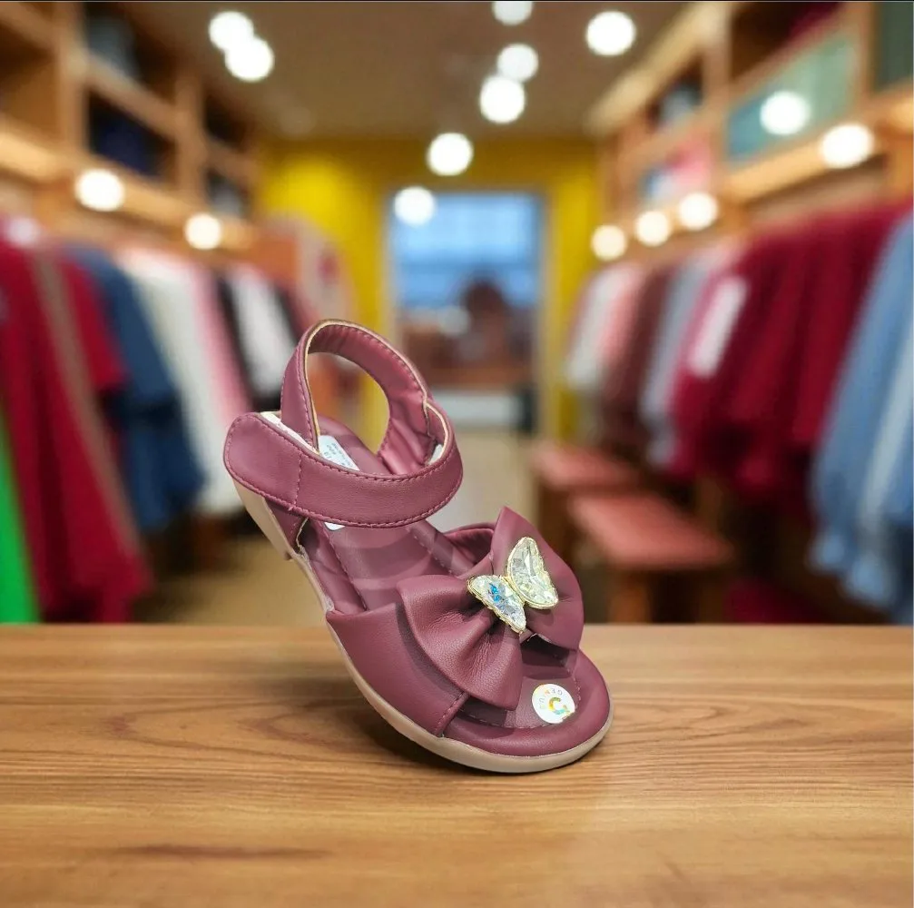 Berry Bow Kids Sandals β Butterfly Spark Edition π¦β¨ ART - d34-19-20