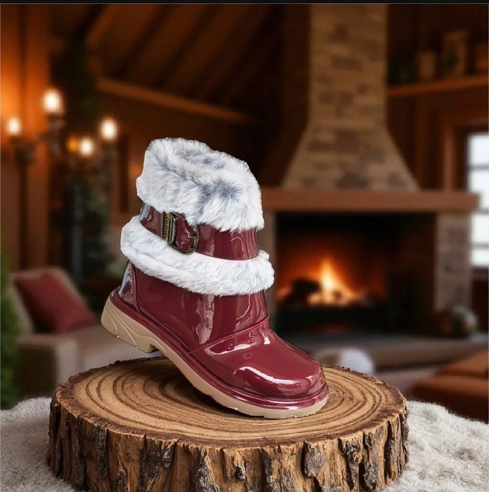 Kids' Cozy Faux Fur Winter Boots ❄️👢 ART - d36-10