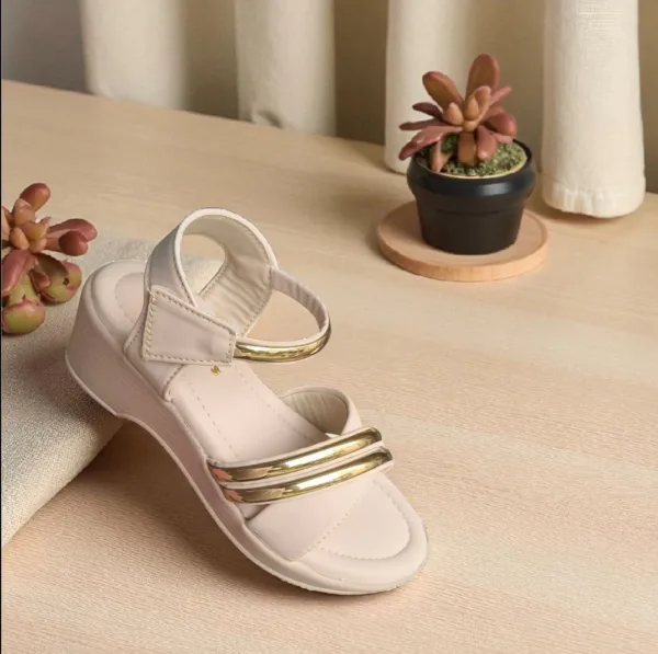 Kids’ Elegant Gold Accent Sandal 👡 ART - D36-13