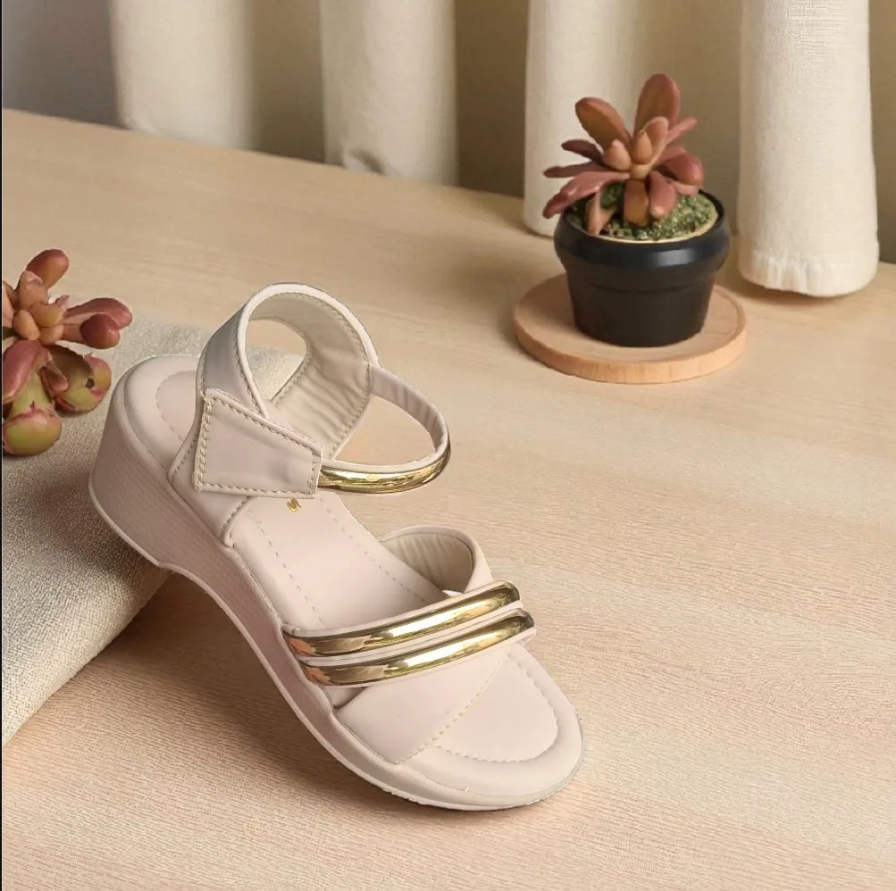Kids’ Elegant Gold Accent Sandal 👡 ART - D36-13
