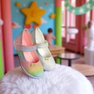 Kids’ Rainbow Glitter Party Shoes 🌈 ART - D36-20-21-22
