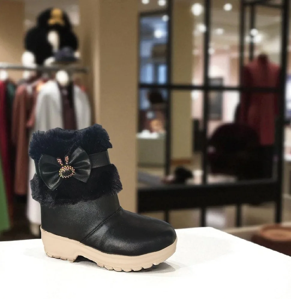 Kids’ Furry Winter Bow Boots ❄️ D36-36-37 - Image 2