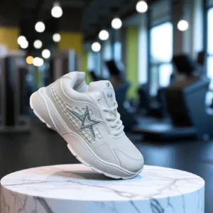 Girls’ White Star Trainer Sneakers ART - star
