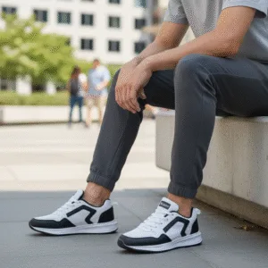 Men’s Black & White Sports Shoes – Style Meets Comfort 🏃‍♂️
ART - titan 24