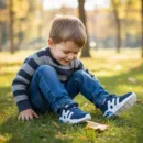 Kids Navy Blue Sport Sneakers ART - Hiphop 36