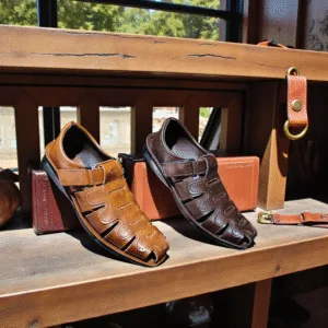 Men’s Leather Sandal – Brown & Tan Edition
ART - 12506