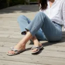 Women’s Elegant Bow Slip-On Flats – Classic grey Edition ART - D37-05