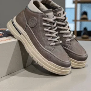 Boys' Brown High-Top Sneakers ART  - D37-17