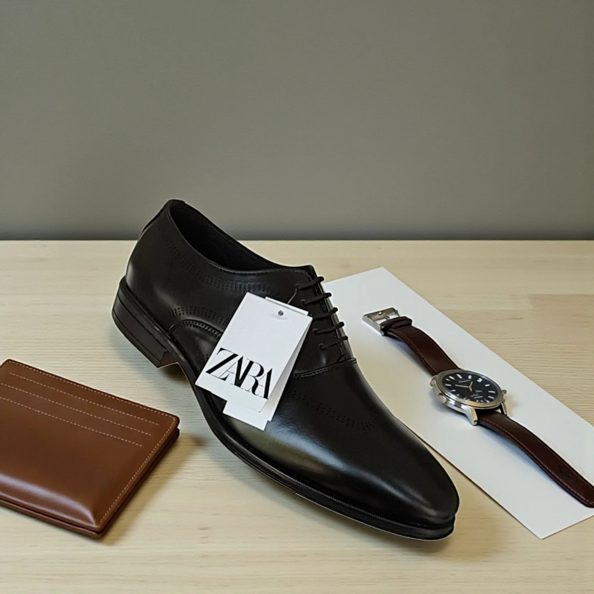 ZARA Men's Formal Derby Shoes REPLICA. ART - d37-19 - Image 5