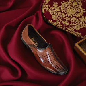 Men's Brown Semi-Formal Mojaris ART - D37-34