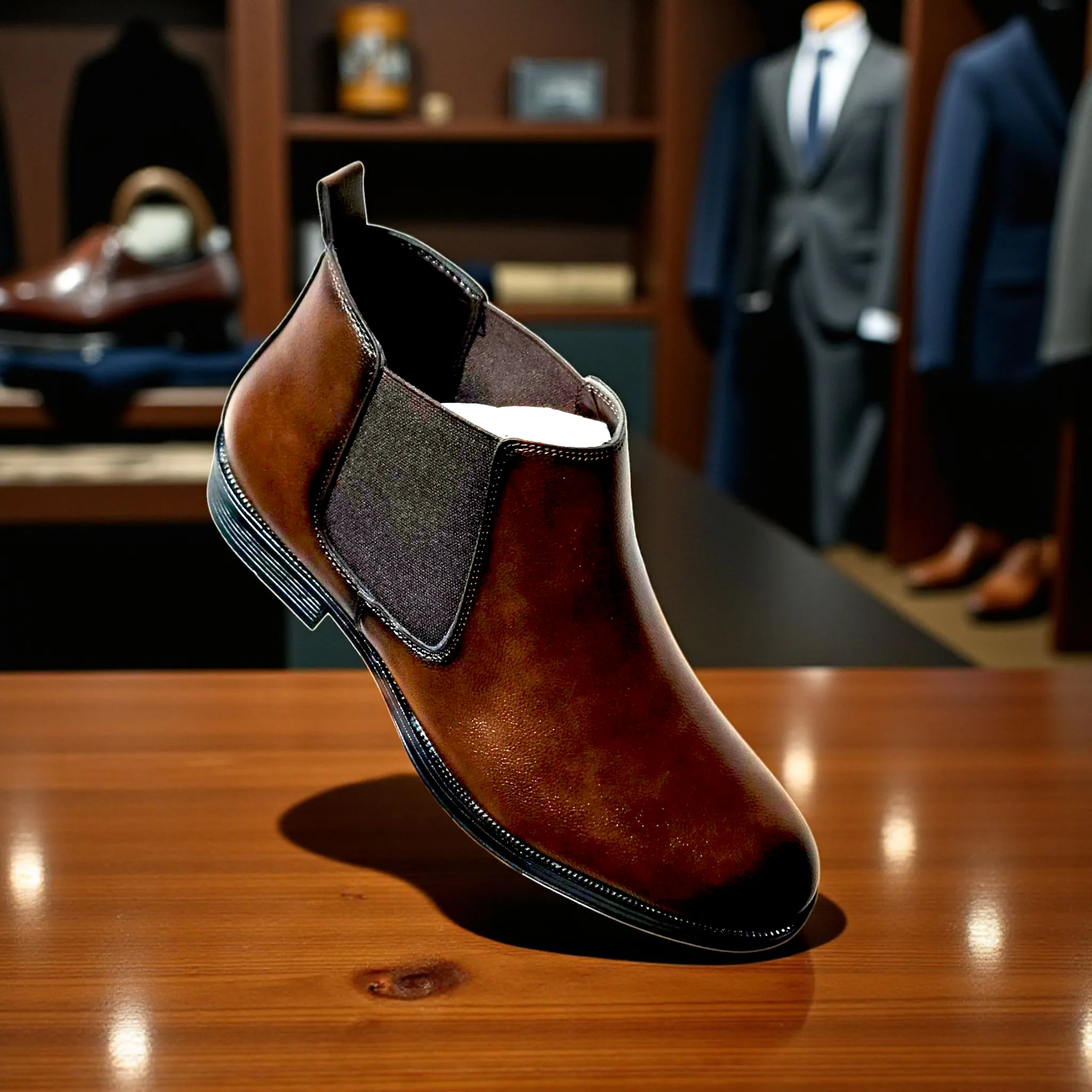 Men's Formal Chelsea Boots ART - D37-36 - Image 4