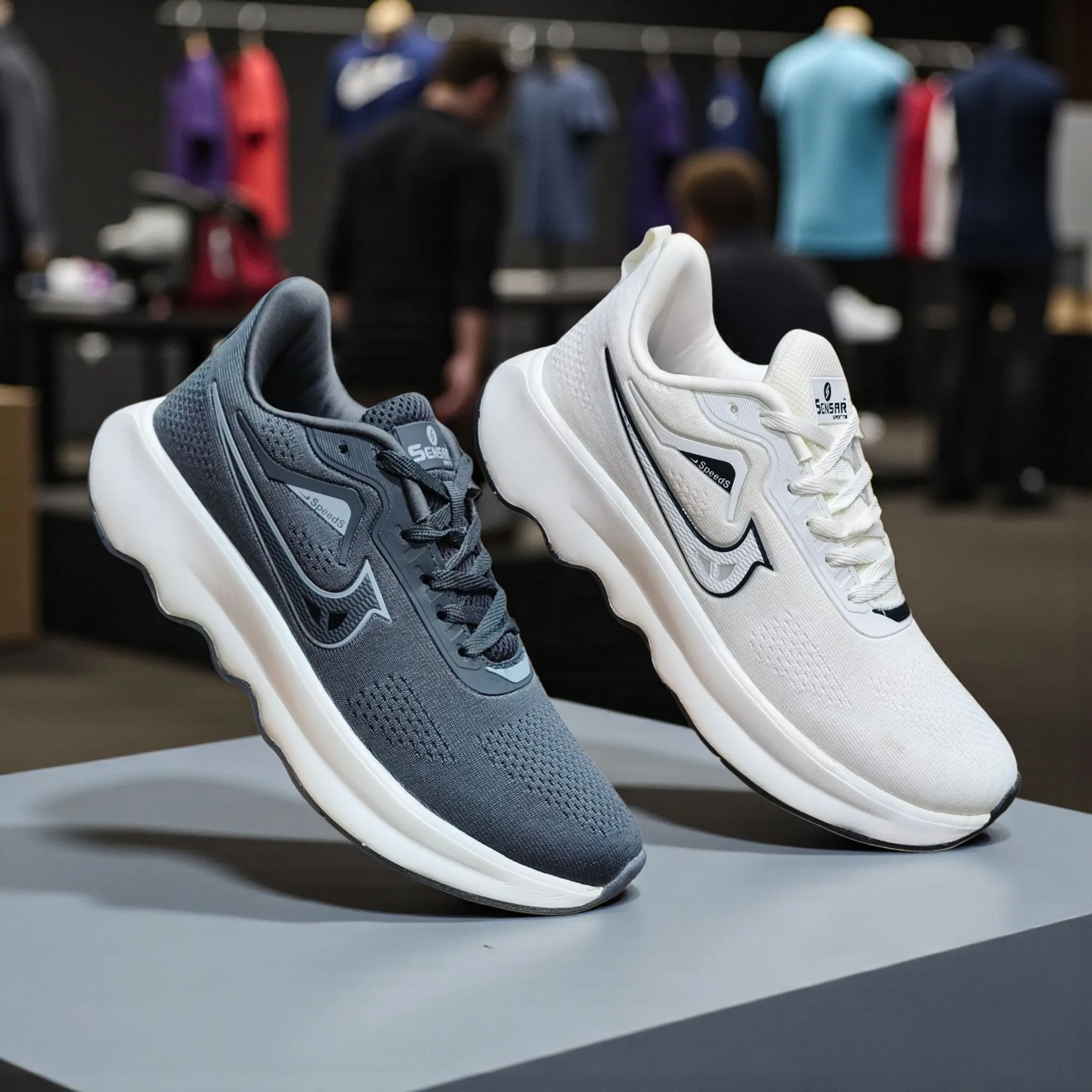 SENSAR Men’s Lightweight Sports Sneakers ART shooter