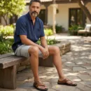 Leefox Men’s Brown Leather Sandals D37-39