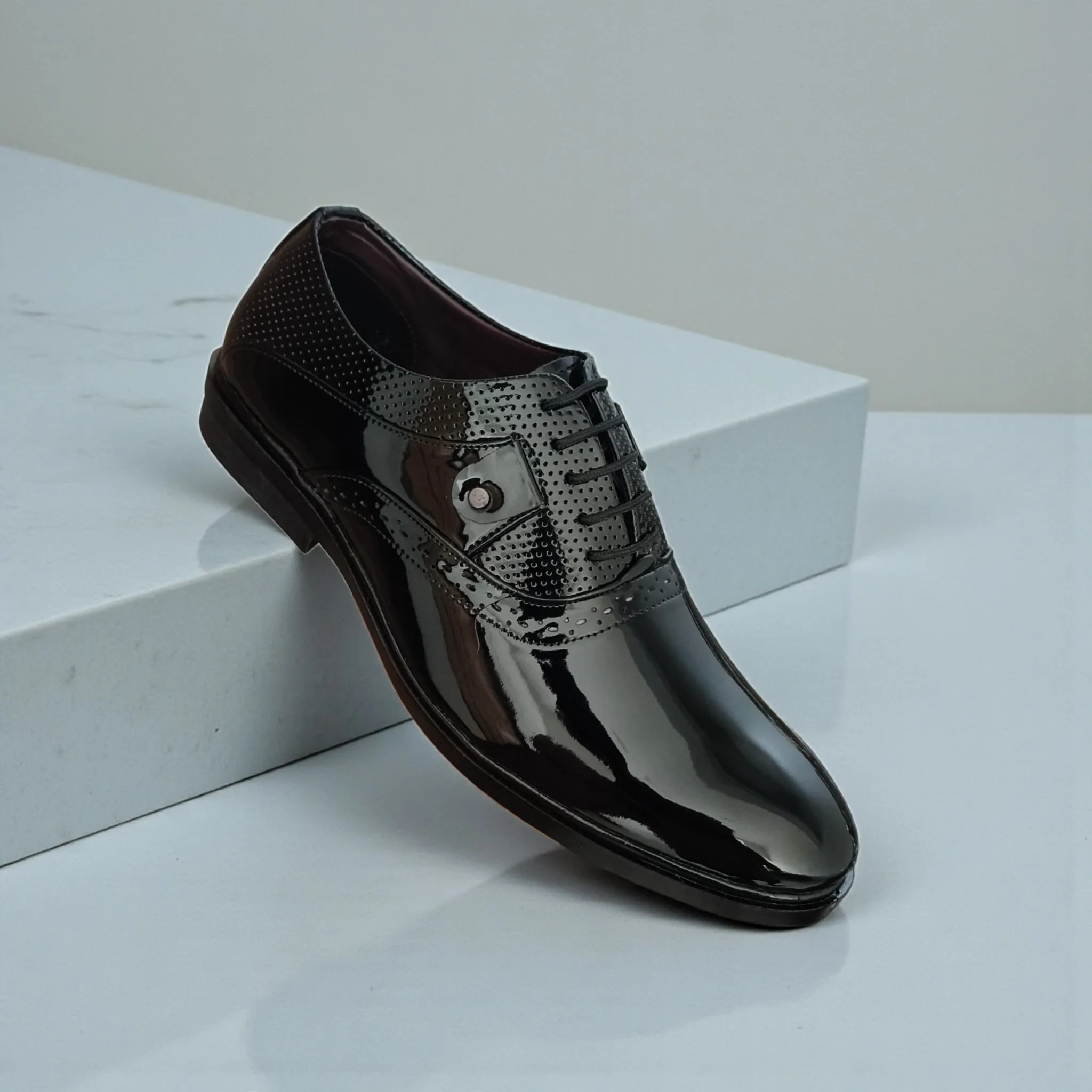 Men’s Patent Oxford Shoes ART - D37-41 - Image 5