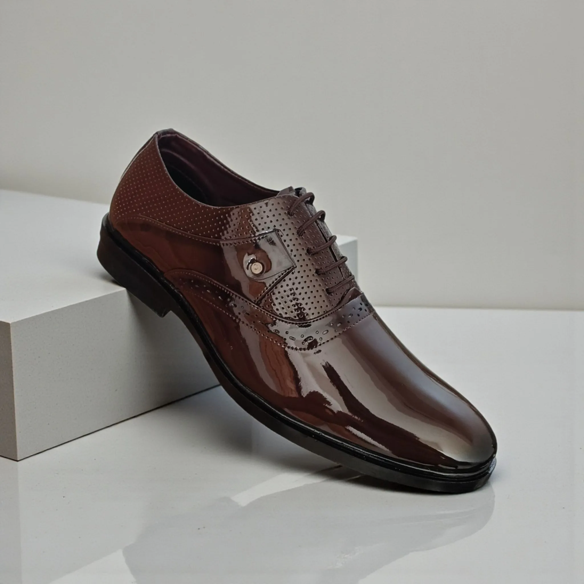 Men’s Patent Oxford Shoes ART - D37-41 - Image 4