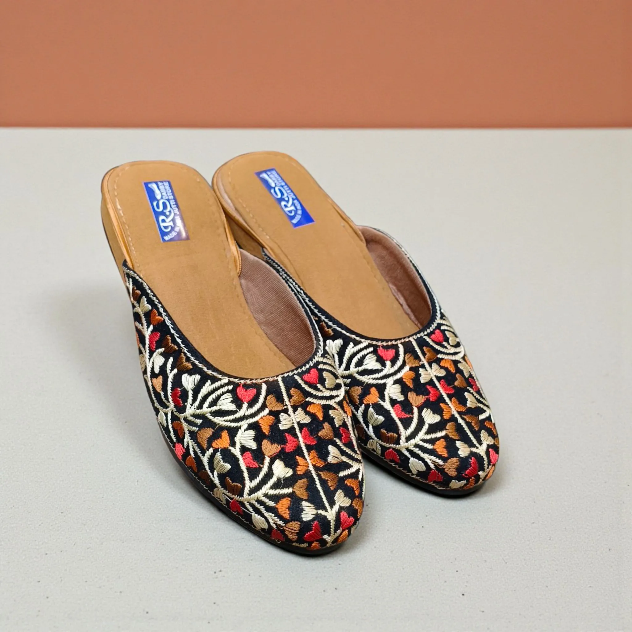 Ladies’ Multicolor Embroidered Mojari ART - D39-38