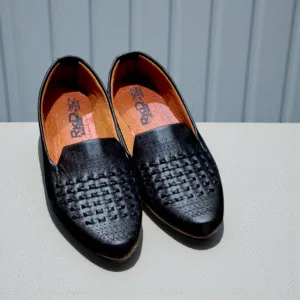 Men’s Black Ethnic Mojari ART - d39- 45